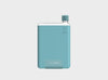 Sea Mist Light blue A5 waterbottle with silicone sleeve